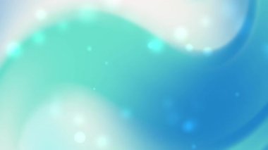 Yumuşak bokeh noktaları ve soyut kıvrımları olan açık mavi dalga gradyanı Noel kutlamaları için harika okyanus temalı posterler veya dijital akış tarzı sunumlar ve minimalist arkaplanlar