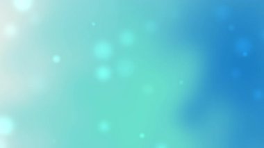 Açık mavi akua ve cyan renkleri parlak bokeh noktalarının pürüzsüz bir karışımı bayram broşürleri için idealdir teknoloji reklamları veya modern temiz tarzdaki barışçıl tebrik kartı arkaplanları için idealdir