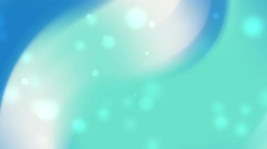Açık mavi ve beyaz renkler yumuşak kıvrımlı dalga şeklinde parlayan bokeh noktalar Ramazan sancakları için ideal teknoloji posterleri ya da soyut sakin tarzlı modern zarif davet tasarımları