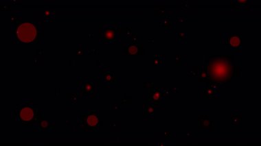 Evrensel kutlama olayları ve şenlikli dijital tasarımlar için mükemmel alfa kanalı olan şeffaf bir arkaplanda yüzen kırmızı parlak parçacıklar
