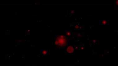 Şeffaf siyah arkaplan üzerinde yüzen koyu kırmızı parçacıklar Yeni Yıl için ideal Çin festivali örtüleri veya hareketli grafikler ve video tasarımı dijital kutlama efektleri