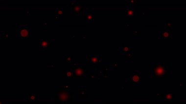 alfa kanalında süzülen kırmızı parlayan parçacık romantik sevgililer günü kutlaması için idealdir veya zarif temalı hareket ve görsel tasarım projeleri için