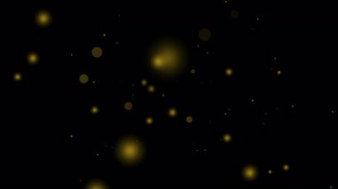 Şeffaf alfa arkaplan üzerinde altın parçacıklar yumuşak bulanıklık etkisi ile yeni yıl etkinlikleri için harika düğün davetiyeleri lüks hareket tasarımı ve dijital kutlama şablonları