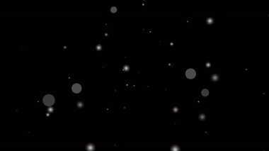 Şeffaf alfa arkaplan üzerindeki soyut beyaz ışık parçacıkları yeni yılı kutlamak için idealdir. Kış temalı zarif olay dekorasyonları ve modern hareket tasarımı görselleri