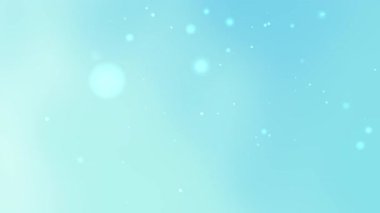Açık mavi eğimli arkaplan parlayan bokeh ve yüzen parçacıklar Yeni Yıl için harika poster afişi ve kutlama tasarımı
