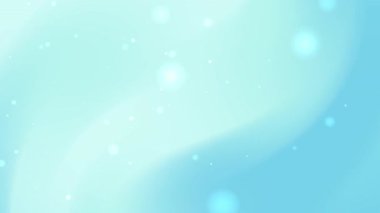 Yeni yılı kutlamak için mükemmel yüzen parçacıklara sahip pastel mavi dalgalı gradyan arka plan dijital poster veya kış temalı minimalist web afişi tasarımı