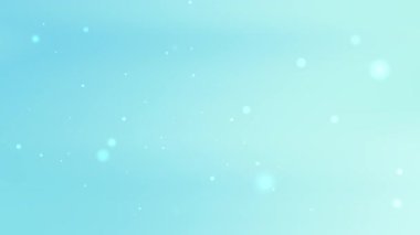 Yumuşak mavi ve cyan gradyan arka plan hafif bokeh parçacıkları ve hafif süzülen ışıltı bayram afişleri bayramlık kutlama tasarımları veya temiz modern dijital sunumlar için mükemmel
