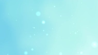 Pastel mavi arka plan, parlak yüzen ışık noktaları ve pürüzsüz gradyan bayram kutlaması için mükemmel bebek partisi dijital düğün tasarımı ve küresel bayram etkinliği dekorasyonu