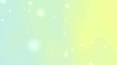 Pastel yeşil ve sarı renkli arka plan parlak bokeh ışıkları ve yumuşak parçacıklar yeni yıl ya da bahar festivali ve rüya gibi tasarım projeleri için mükemmel.