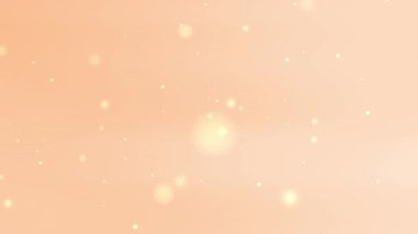 Pastel turuncu arkaplan, süzülen parlak ışık parçacıkları ve pürüzsüz doku Yeni Yıl için mükemmel Diwali Çin Yeni Yıl ürün tanıtımı veya dijital davetiye kartı şablonları