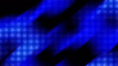 Çapraz dalga çizgilerine sahip mavi dijital noktalar yeni yıl projeleri veya küresel dijital pazarlama görselleri için modern bir yarım ton arkaplan oluşturur.