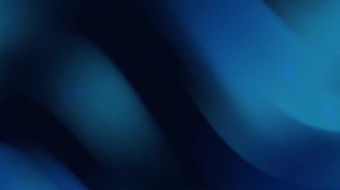 Yeni yıl kutlama posterleri veya teknolojik ürün tanıtım sunumları için mükemmel siyah ve mavi renkli kıvrımlar ve parlak noktalar içeren soyut bir arkaplan