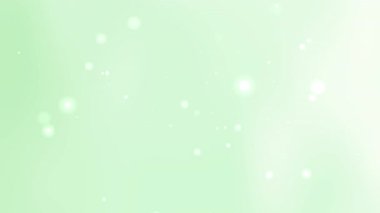 Bahar temaları için mükemmel yüzen yumuşak ışık parçacıklarıyla Pastel yeşil gradyan. Görsellik, bebek partisi davetiyeleri, Paskalya tasarımı ya da çevre dostu ürün arkaplanı.