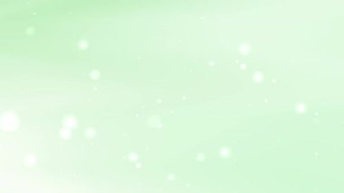 Pastel yeşil soyut arkaplan, bayram kutlamaları için mükemmel bir şekilde yüzen yumuşak, parlak parçacıklar, bahar satışı afişleri ya da çevresel farkındalık görsel içeriği