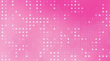 Pembe ve beyaz dijital nokta teknolojisi arka planı kart davetiyeleri sosyal medya afişleri ve kadınsı tasarım projeleri için uygundur