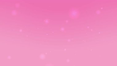 Beyaz bokeh parçacığına sahip pembe gradyan sosyal medya grafikleri veya web sitesi başlıkları için mükemmel kadın tasarımları veya romantik kavramlar için harikadır.