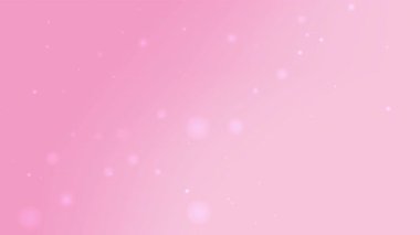 Pastel pembe arka plan, parlak beyaz bokeh yüzen elementler sevgililer günü için ideal bebek daveti ve sakin kadınsı atmosferli romantik tasarım temaları.