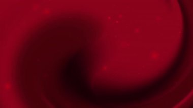 Kırmızı ve siyah soyut girdaplı, pürüzsüz akışkan şekilli ve parlayan kırmızı parçacıklar Noel Sevgililer Günü ya da lüks grafik tasarımı gibi romantik kutlamalar için harika.