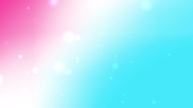 Arkaplan tasarımı projeleri, web pankartları ve sosyal medya grafikleri için ideal beyaz bokeh ile pembe ve mavi gradyan!