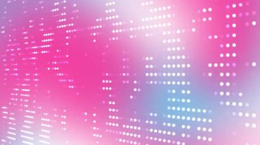 Pembe ve mavi gradyan üzerine beyaz dijital nokta dijital tasarımlar web grafikleri ve modern dokunuşlu soyut kavramlar için uygundur.