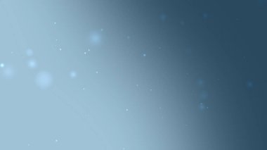 Yüzen Bulanık Parçacıkları ve Parıltısı ile Sakin Açık Mavi Gradyan Arkaplanı