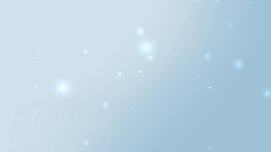 Yüzen Parlayan Parçacık Canlandırması ile Yumuşak Açık Mavi Gradyan Arkaplanı