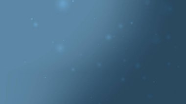 Yüzen Bokeh Parçacık Elementleri ile Yumuşak Açık Mavi Gradyan Canlandırması