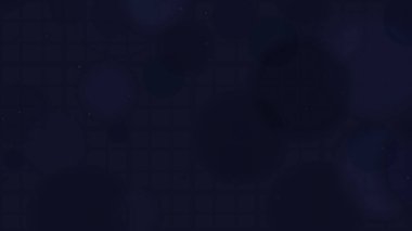 İnce Bokeh Işık Efekti ve Yumuşak Dokuya sahip Koyu Mavi Arkaplan