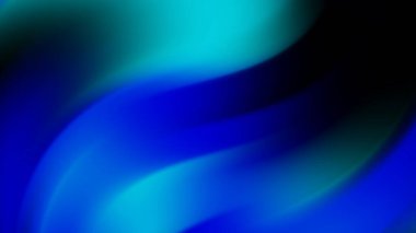 Elektrik Mavi ve Yeşil Akan Dalga Gradyanı Soyut Arkaplan