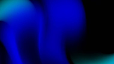 Elektrik Mavisi ve Yeşil Gradyan Akan Pürüzsüz Soyut Arkaplan Sanatı