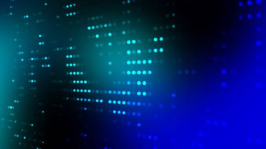 Soyut Mavi Noktalar Arkaplan Dijital Teknoloji Şablonu