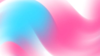 Kutlama Tasarımı İçin Parlak Cyan ve Pembe Dalgalı Gradyan Arkaplanı