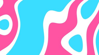 Soyut Akışkan Biçim Pembe ve Beyaz Renk Akımı Arkaplanı