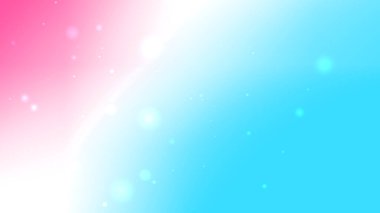 Beyaz bokeh parçacık arkaplanlı pembe ve mavi gradyan