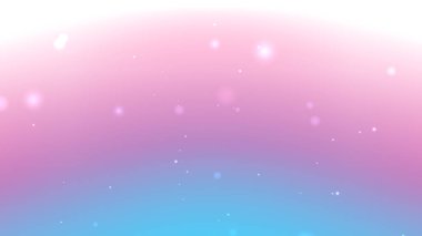 Parlayan Parçacık Kaplamalı Açık Pembe ve Mavi Gradyan Arkaplanı
