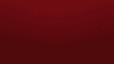 Bokeh Işık Elementleri ile Kırmızı ve Kestane Düz Gradyan Arkaplan