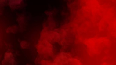 Parçacık Akımı Dokusuna sahip Kırmızı ve Siyah Duman Bulutu