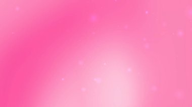 Yüzen Yumuşak Işık Parçacıkları ile Pastel Pembe Gradyan Arkaplanı