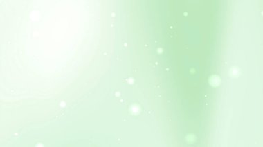 Yüzen Parçacıklarla Soyut Yeşil Işık Arkaplanı