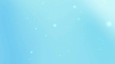 Süzülen Işık Parçacıkları ile Pastel Mavi Gradyan Soyut Arkaplan