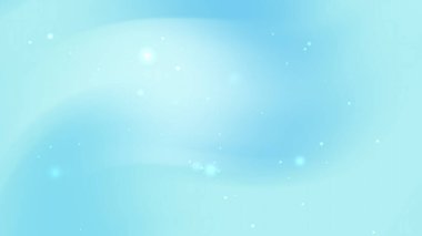 Açık Mavi Yumuşak Gradyan Arkaplanı Yüzen Parıltı Elementleriyle