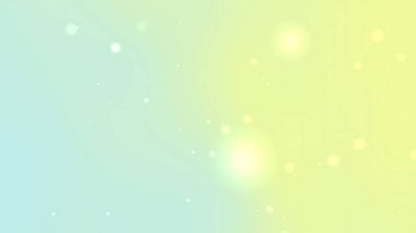 Parlayan Işık Parçacıkları ile Pastel sarı mavi bokeh Gradyan Arkaplanı