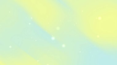 Yüzen Işık Bokeh elementleriyle Pastel Sarı Mavi Bahar Arkaplanı