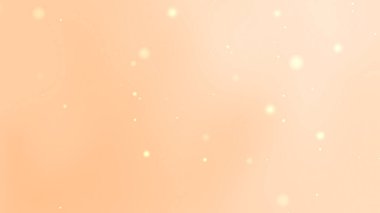 Pastel turuncu arkaplan ve küçük ışık lekeleri parçacığı