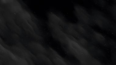 Yıldızlı karanlık gökyüzünün siyah beyaz dumanı