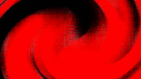 Soyut Girdap Efektli Kırmızı Nokta Yarı Tonlama Deseni
