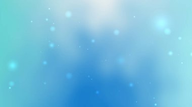 Parlayan Bokeh Parıldayan Parçacıkları ile Açık Mavi Gradyan Arkaplanı