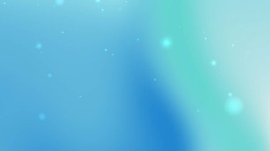 Açık Mavi Soyut Arkaplan Yüzen Parlayan Yumuşak Parçacıklar