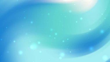 Yumuşak Girdap ve Yüzen Noktalı Açık Mavi Soyut Arkaplan