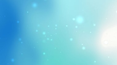 Hafif Parlayan Yüzen Bokeh Elementleriyle Açık Mavi Arkaplan